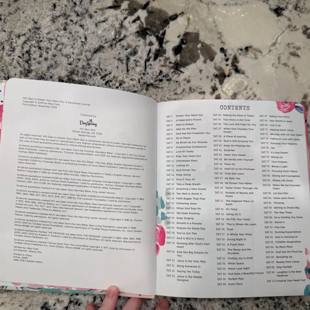 100 Days To Dream Your Heart‎ Out Devotional Journal Katy Fults DaySpring NEW